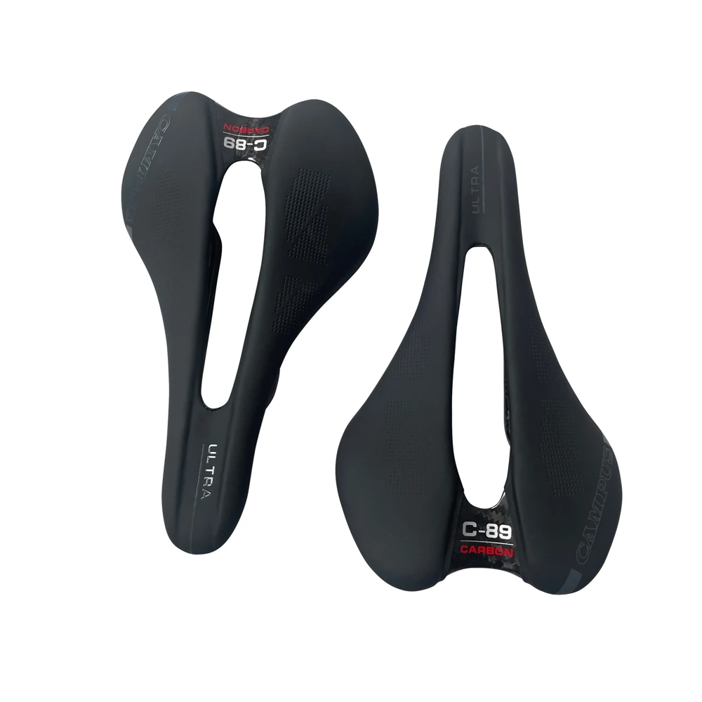 Neuer Fahrradsattel aus Carbon-Leder Boost Road/MTB-Fahrradsitz 248 x 145 mm Triathlon-Fahrradsättel Ultraleicht 89–105 g – Detail 5