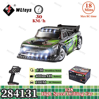 WLtoys 284131 1/28  4WD Mini Racing Car With Led Lights 2.4G 30Km/H Metal Chassis Electric High Speed Off-Road Drift RC Cars