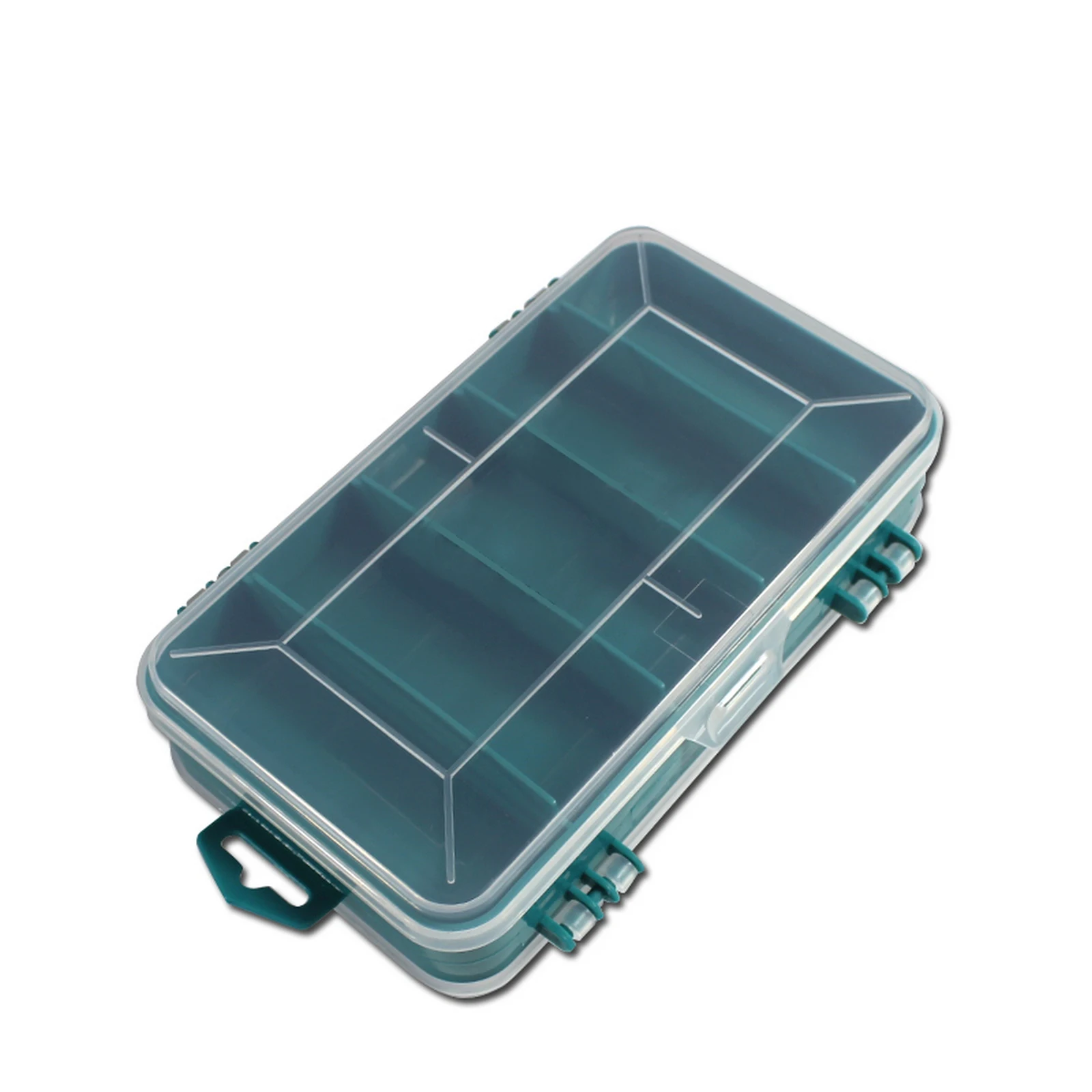 13 Grids Transparent Screws Storage Box Double-Side Multifunctional Storage Tool Box Portable Plastic Storage Case for Tools