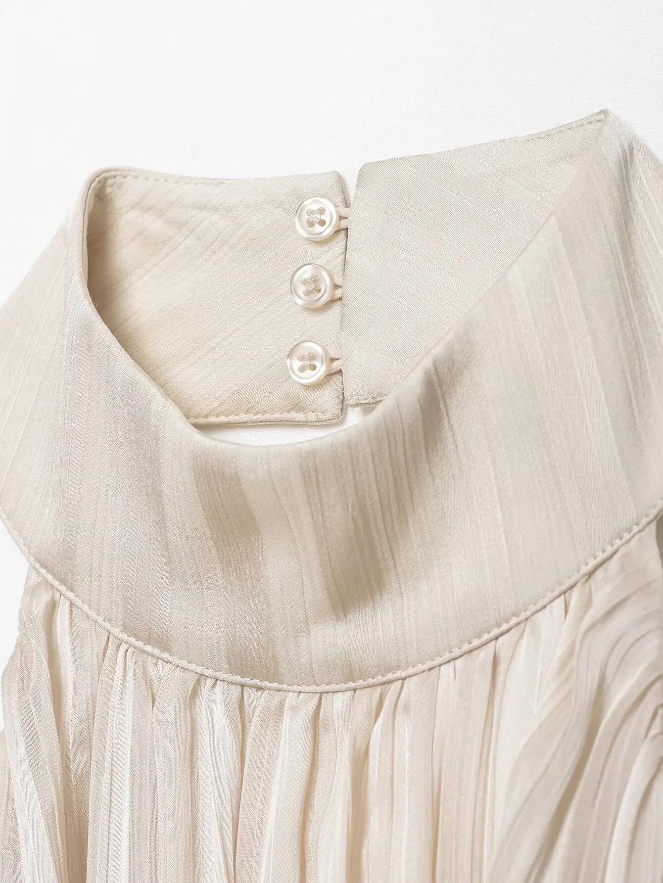 KONDALA Schickes Beige Sexy 2026 Damen-Top Sommer Neckholder-Plissee-Top Elegantes Rückenfreies Modisches Ärmelloses Damen-Oberteil – Detail 7