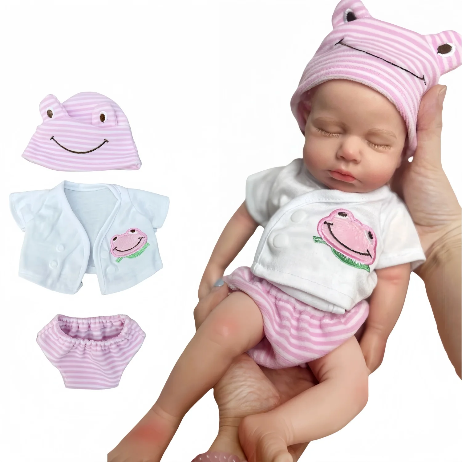 ชุดเสื้อผ้าและเครื่องประดับสำหรับตุ๊กตาแฟชั่น 4 แบบ ดีไซน์สวยงาม เหมาะสำหรับตุ๊กตาซิลิโคนขนาด 10 หรือ 13 นิ้ว ชุดตุ๊กตาสำหรับเด็ก