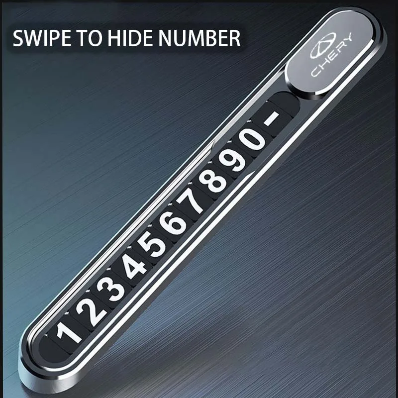 

Car Temporary Parking Plate Phone Number Plate Metal For CHERY J6 TIGGO 4 8 7 PRO icar 03 FX EV Omoda 5 8 Arrizo 5 Accessories