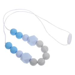 Contrast Color Necklace Baby for Teething Teether Babies Toys Nursing Breast-feeding