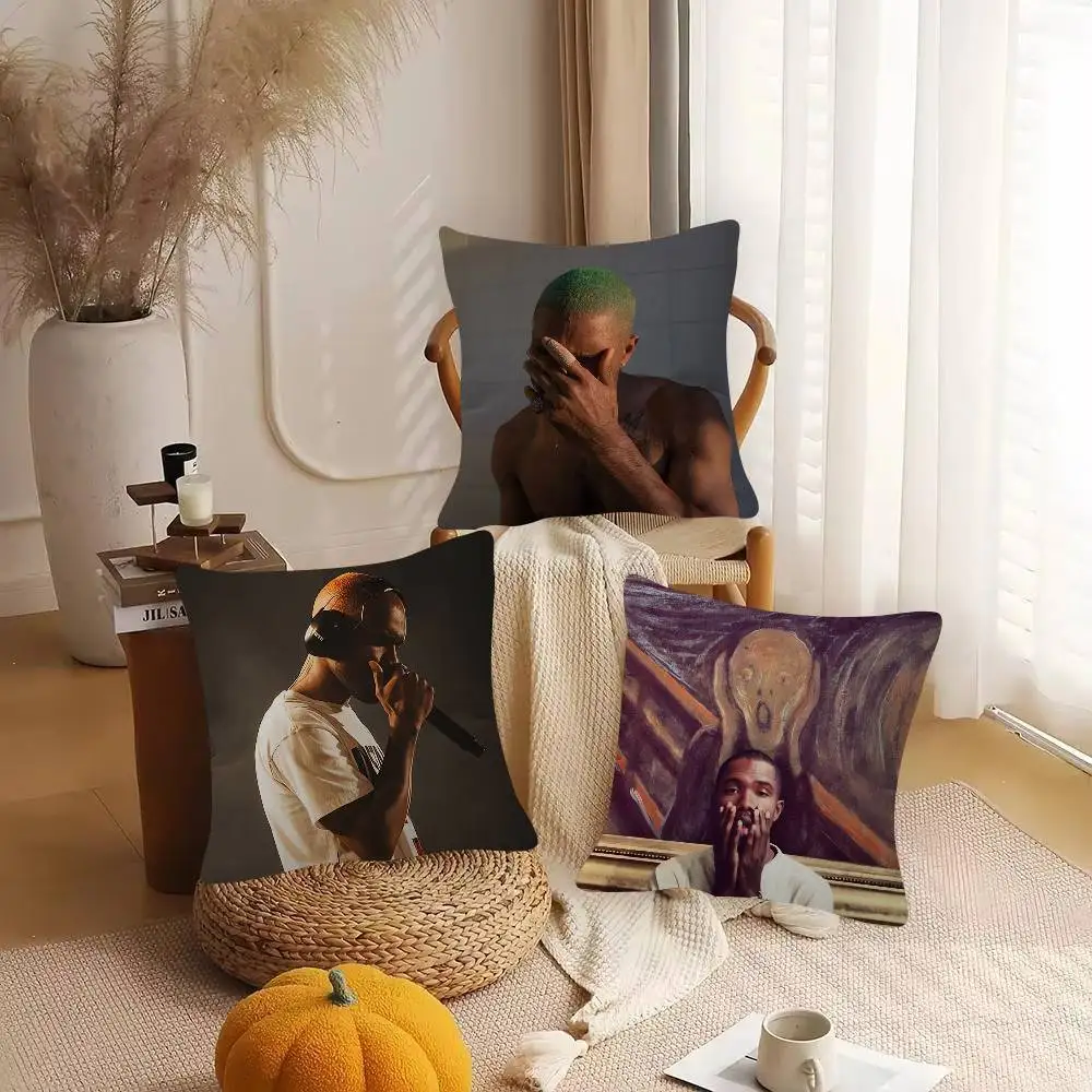 Singer Frank Ocean Game For Cartoon Print Peripheral Pillow Case Cushion Cover Home Decor Birthday Gift Pillowcover