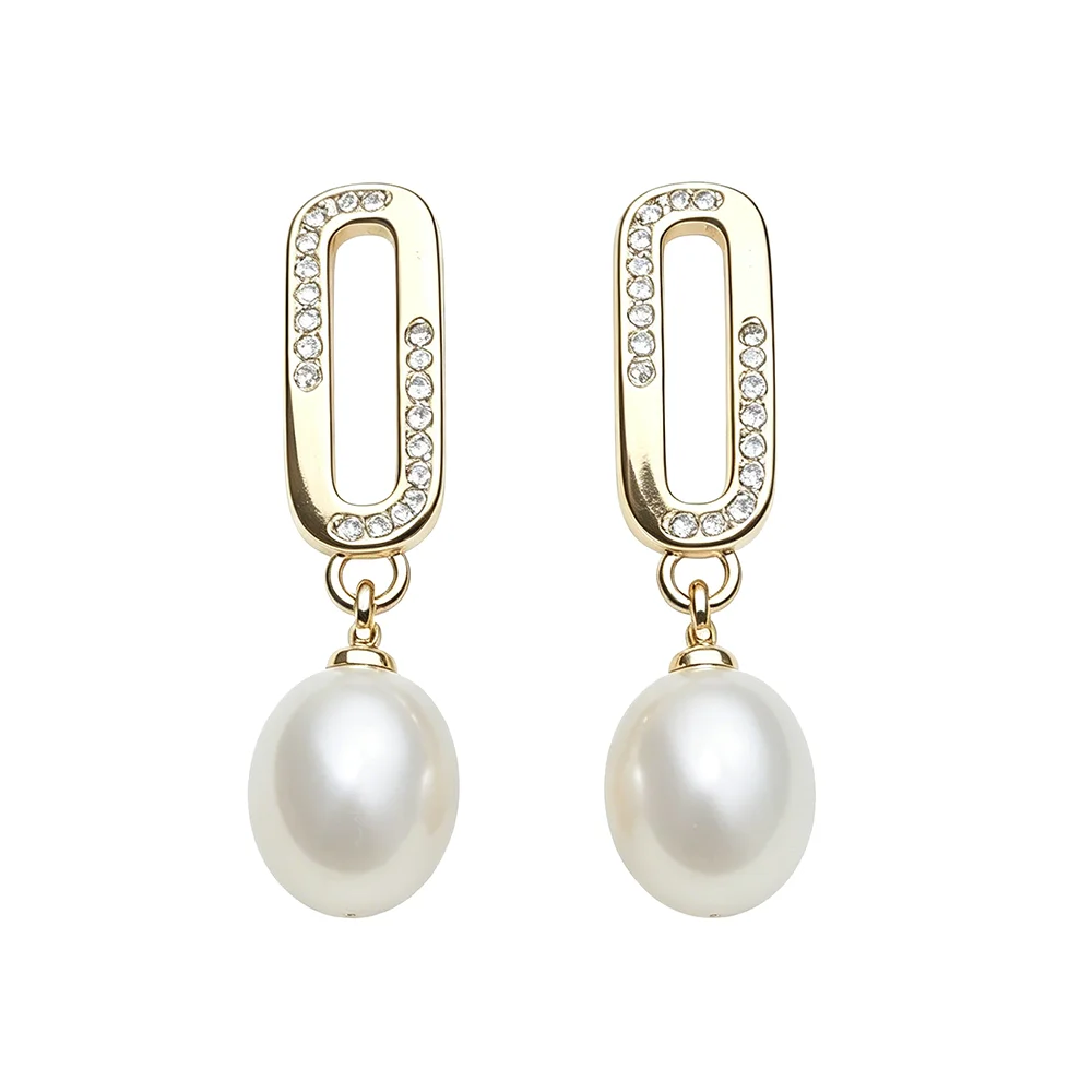 

Genuine 925 Silver Natural Pearl Earrings Woman,Fashion Cultured Freshwater Pearl Earring Wife Anniversary Gift White Black