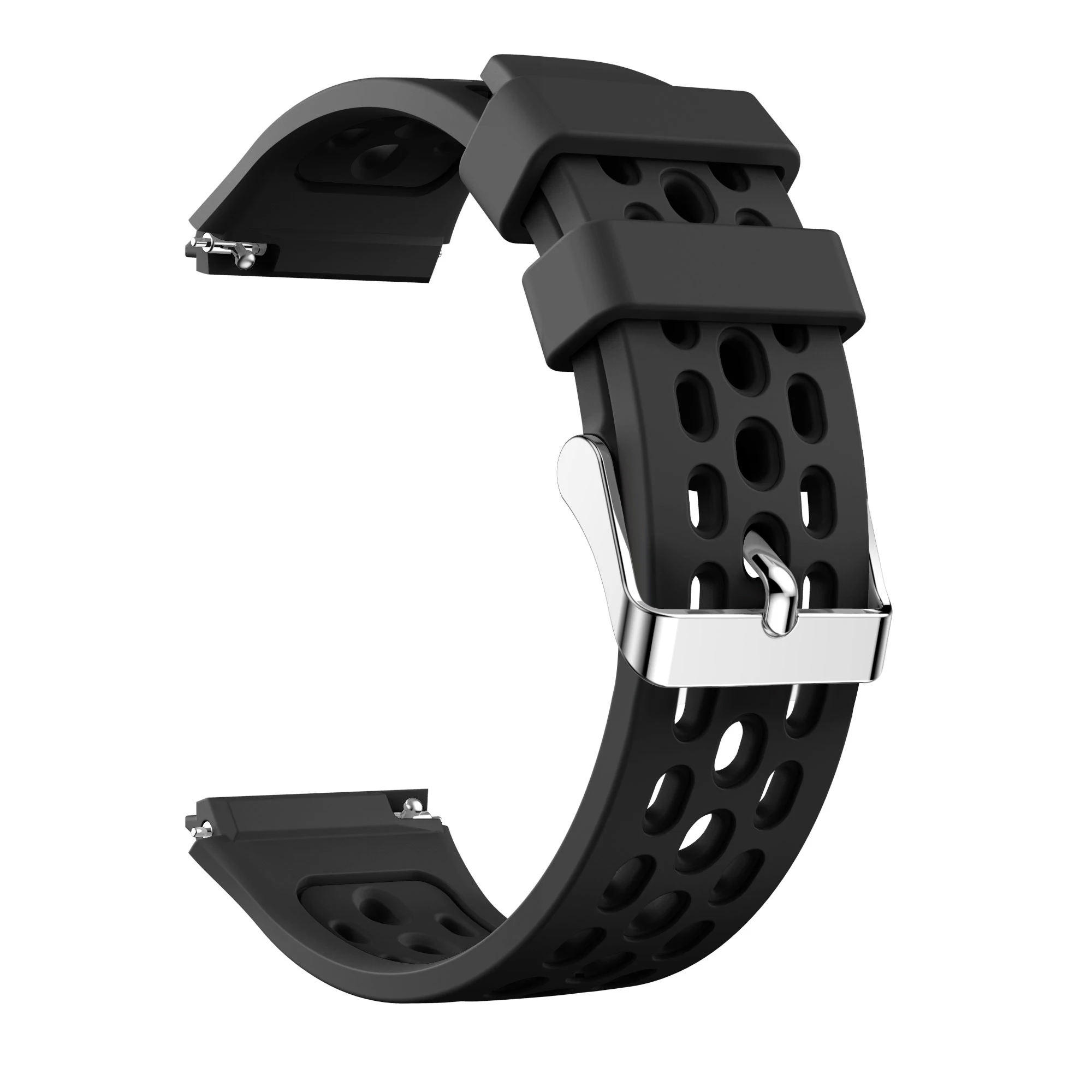 

Soft Silicone Watch Strap for Huawei Watch GT 2e/Black Dual Color