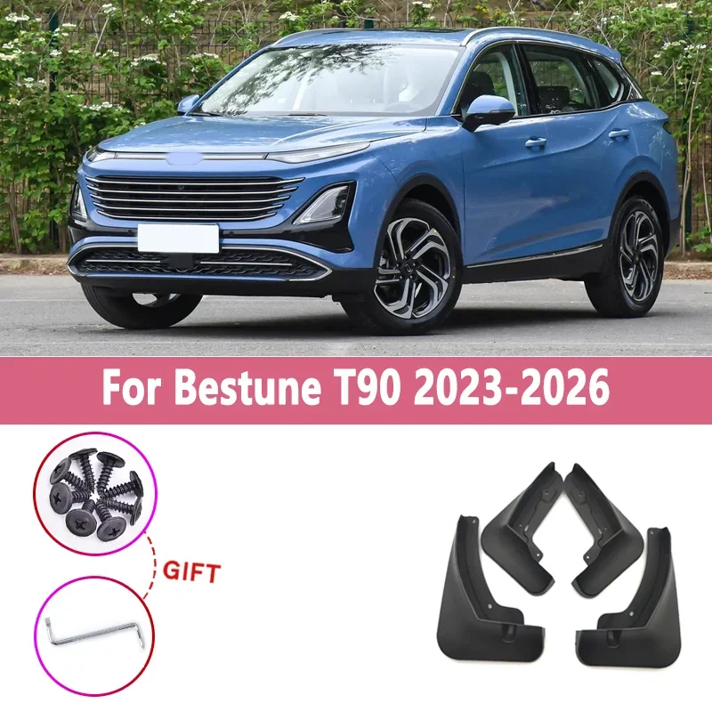 Car Mudguards For Bestune T90 2023 2024 2025 2026 4PCS Fenders Anti-Splash Mudflaps Waterproof Mud Guards Tools Auto Accessories