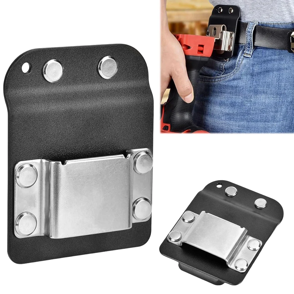 Clip On Tool Belt Drill Holder Drill Holster Tape Measure Holder Tool Belt Clip Holder for Cordless Drill Impact Nailer