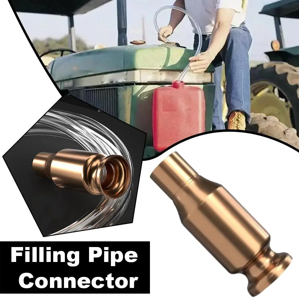 Copper Siphon Filler Pipe Manual Pumping Oil Pipe Fittings Gasoline Fuel Water Siphon Pump ﻿ Connector Shaker Oil J1L4