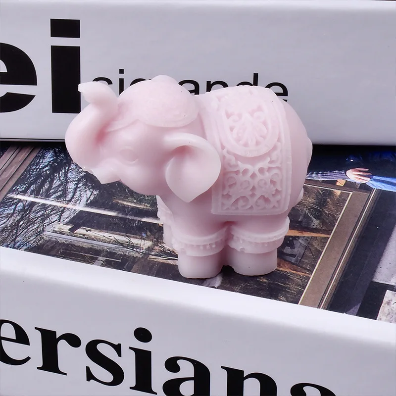 3d Elephant Silicone Resin Mold Baking Lace Decoration Tool Kitchenware DIY Cake Chocolate Mousse Dessert Fondant Moulds