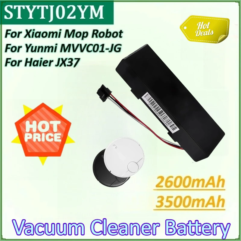 

14.8V 2600mAh/3500mAh Rechargeable Battery for Yunmi MVVC01-JG for Xiaomi Mop Robot Vacuum Cleaner Li-ion Battery for HaierJX37