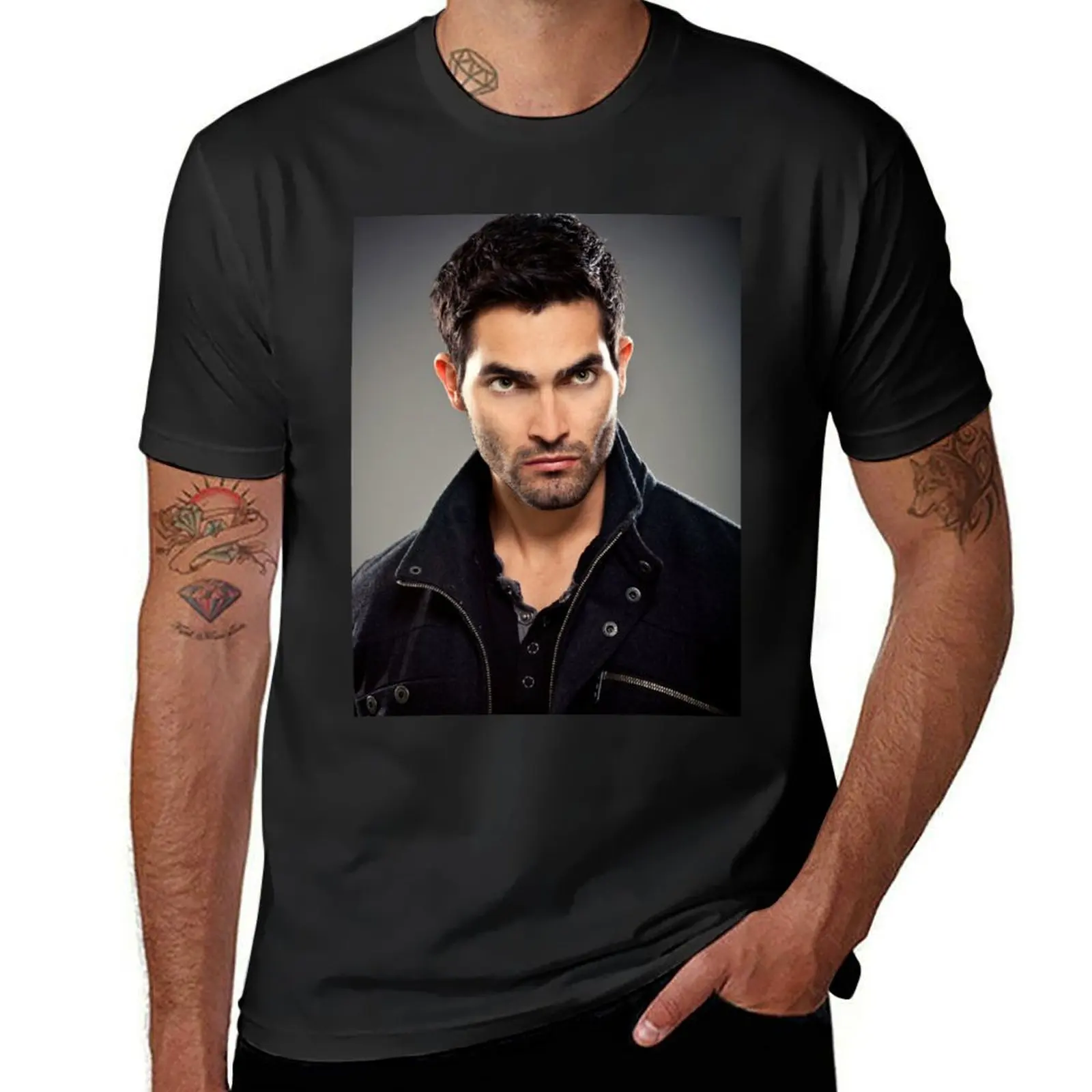 

Tayler Hoechlin Teen Wolf T-Shirt tops tees mens graphic t-shirts big and tall