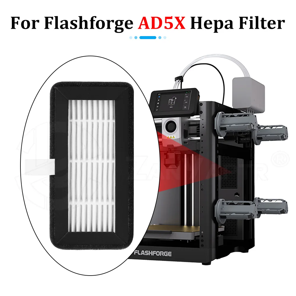 

Улучшенный HEPA-фильтр с активированным углем для 3D-принтера Flashforge AD5X: Прочные сменные аксессуары