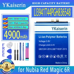 YKaiserin 4900mAh Replacement Battery LI3941T44PGH836548 for ZTE Nubia Red Magic 6R Moile Phone