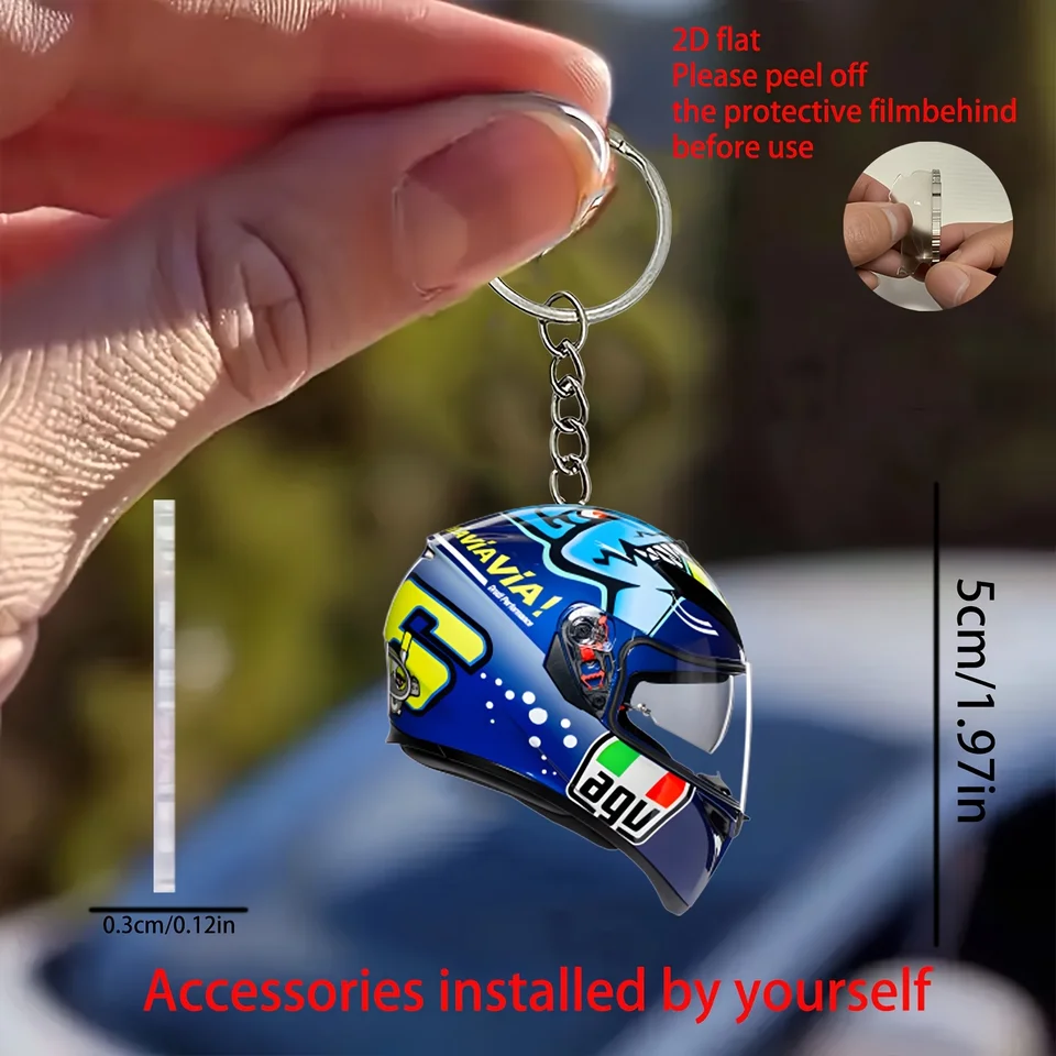 agv helmet keychain 1997 Heritage 3D Key Holder featuring a unique double made this custom agv k1