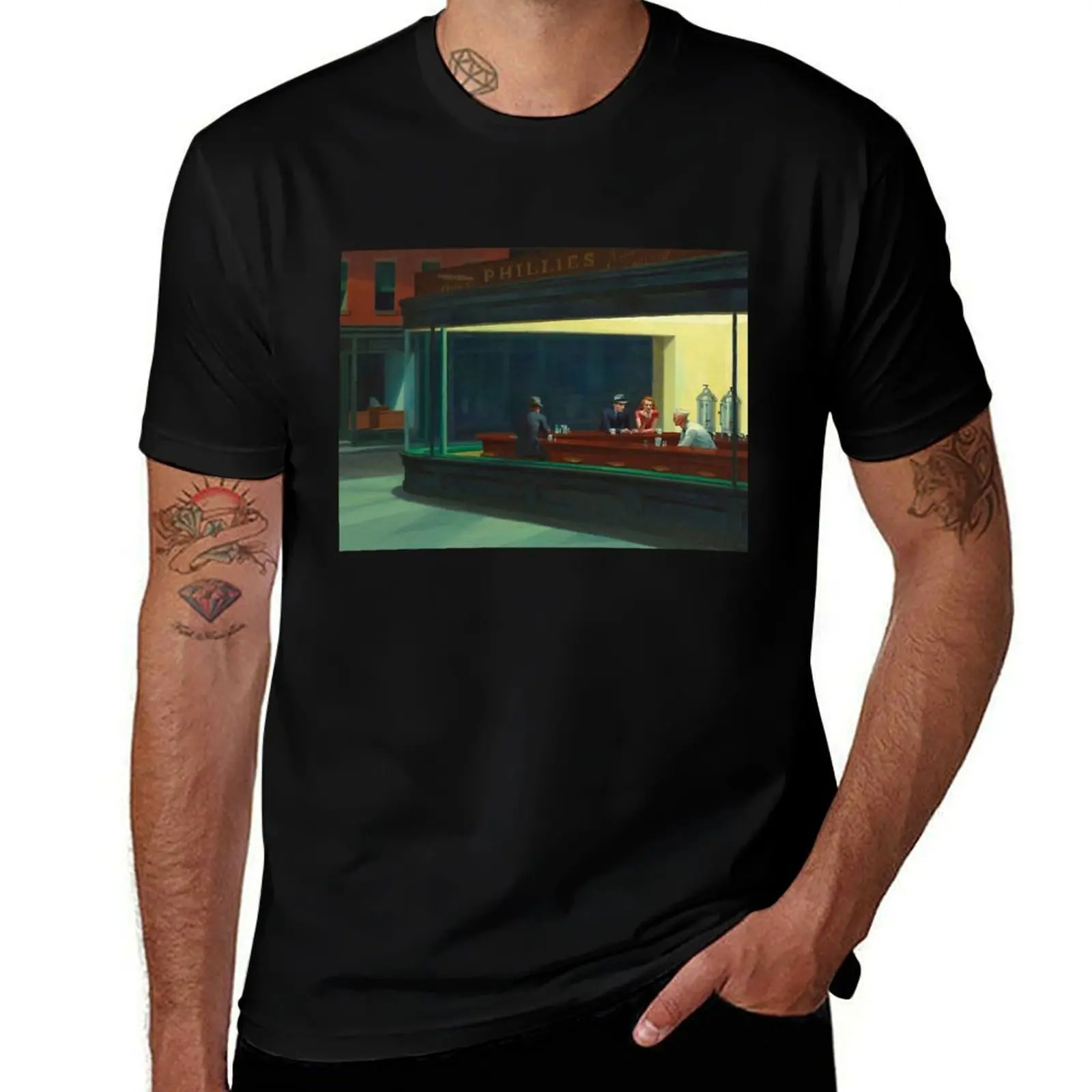 Edward Hopper T-Shirt Soft Basic Cotton Short Sleeve Tee T-Shirt