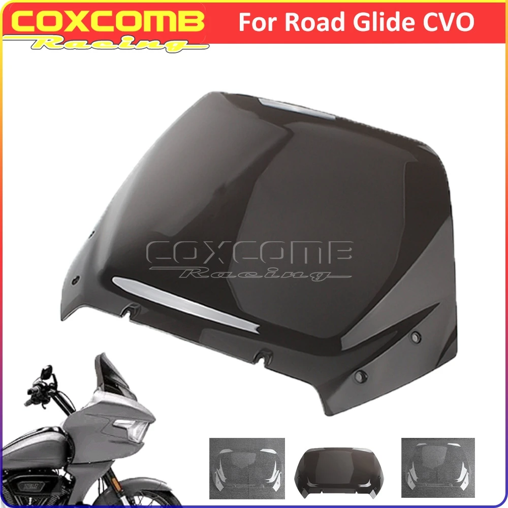 Para Harley Touring Road Glide CVO carenado cubierta de parabrisas Deflector de viento para motocicleta divisor de viento delantero parabrisas 16 "12" 2024