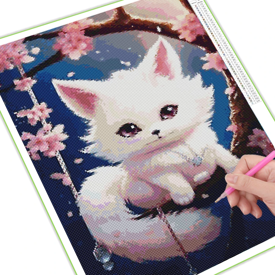 Diy 5D Diamond Painting Animals Fox and Little Tiger Full Rhinestone Embroidery Sale Cute Panda Mosaic Picture Kids Gift AA4792