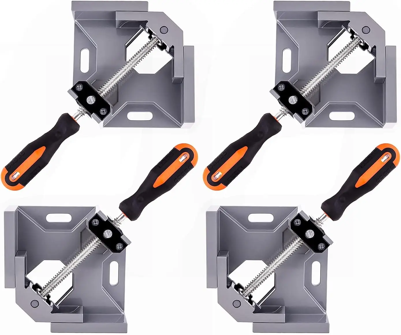 Right Angle Clamp 90 Degree Wood Clamps For Woodworking, With Adjustable Swing Jaw Aluminum Alloy Frame Clamps