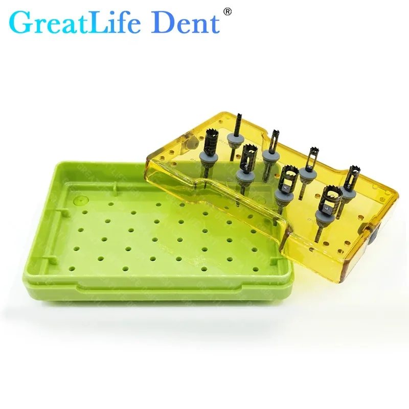 GreatLife Dent-Kit Trephine 100% Original, cincel de hueso para implante Dental, guía Digital, cirugía, kit de herramientas de osteotomo protésico