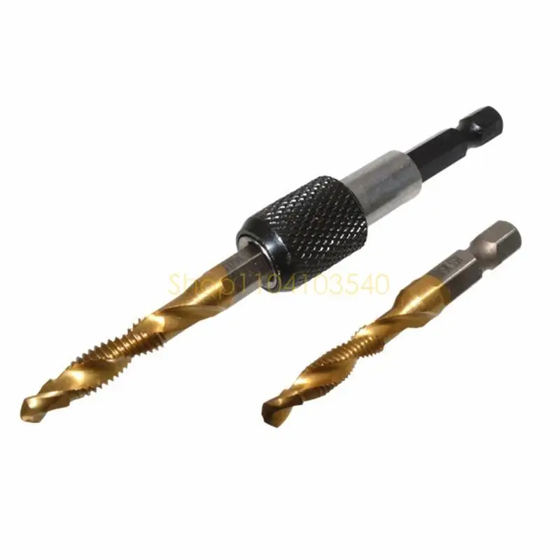 

02DC Drill Tap Bits Set HSS Комбинированное упражнение и нажатие настройки винта