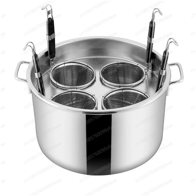 

Stainless Steel Cooking Noodle Pot, Soup Bucket, Large Capacity, Induction Cooker, Stewed Soup