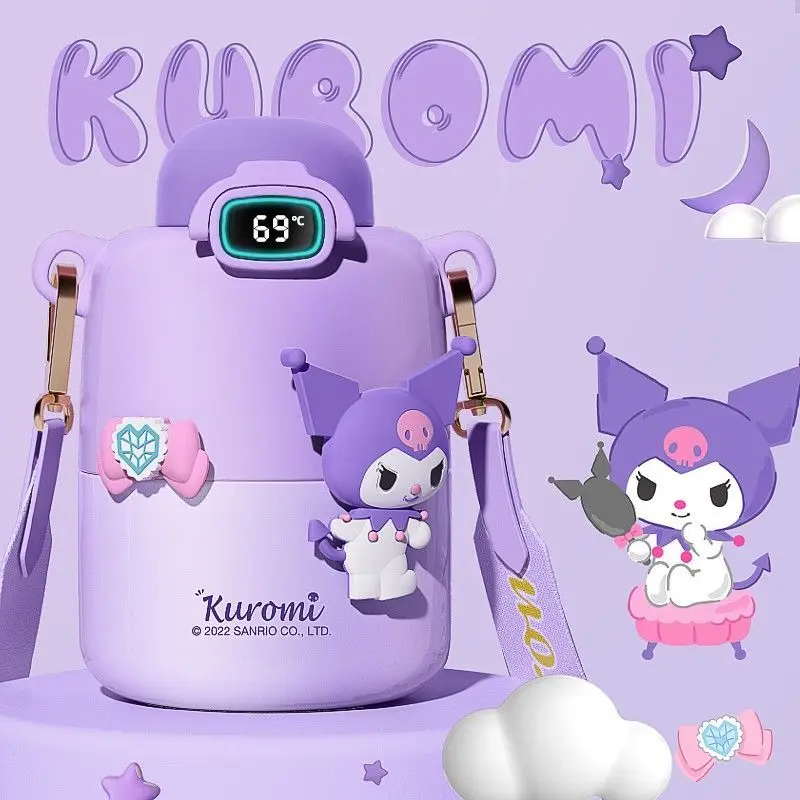 

Sanrio Kuromi Термокружка для воды Cinnamoroll анимационная чашка My Melody kawaii мультяшная анимация изоляция 6-10h милый подарок для детей