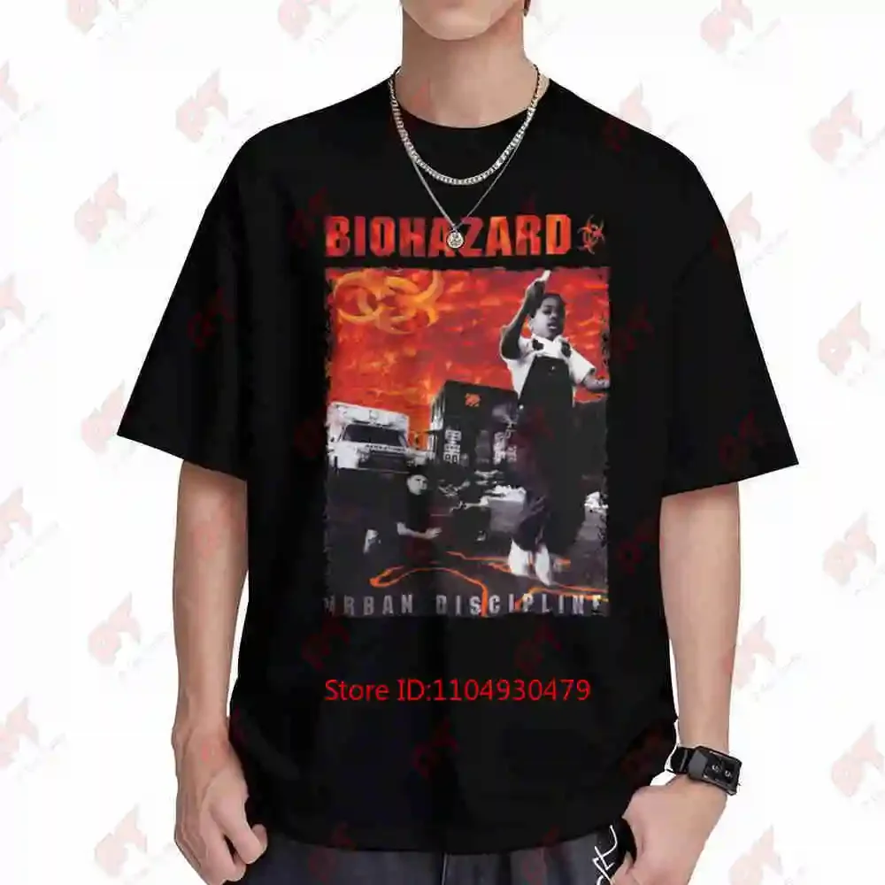 Biohazard Urban Discipline Short Sleeve Tee 100% Cotton T-Shirt