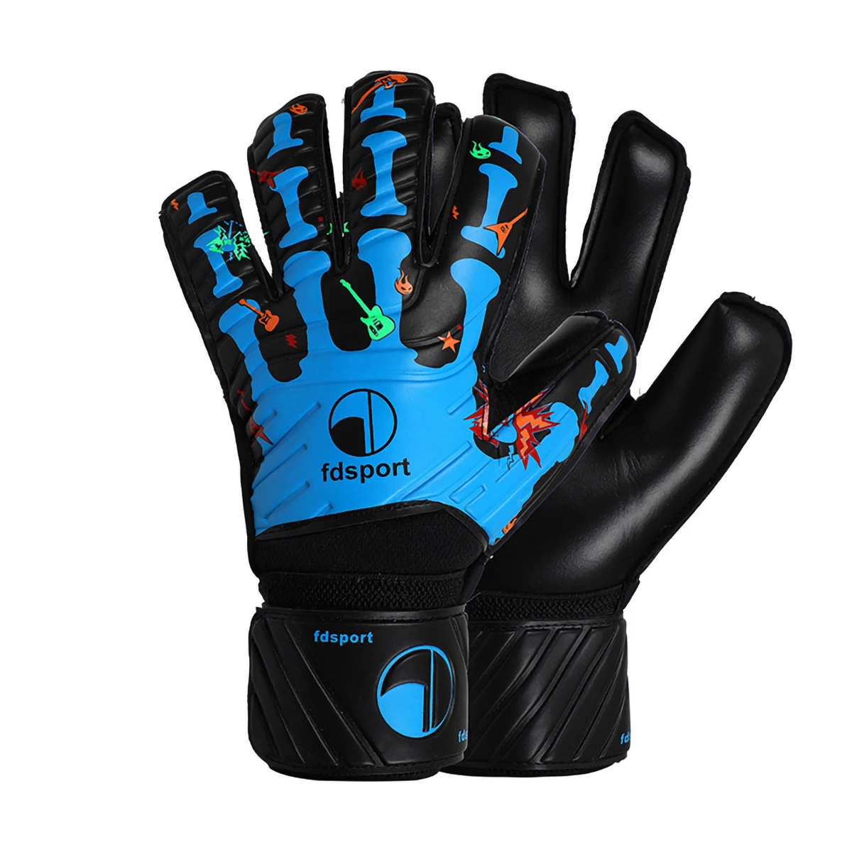 Goalie Goalkeeper Gloves Adult ,Strong Grip for The Toughest Saves, with Finger Protect & 4+3MM Latex (Sizes 6-10)