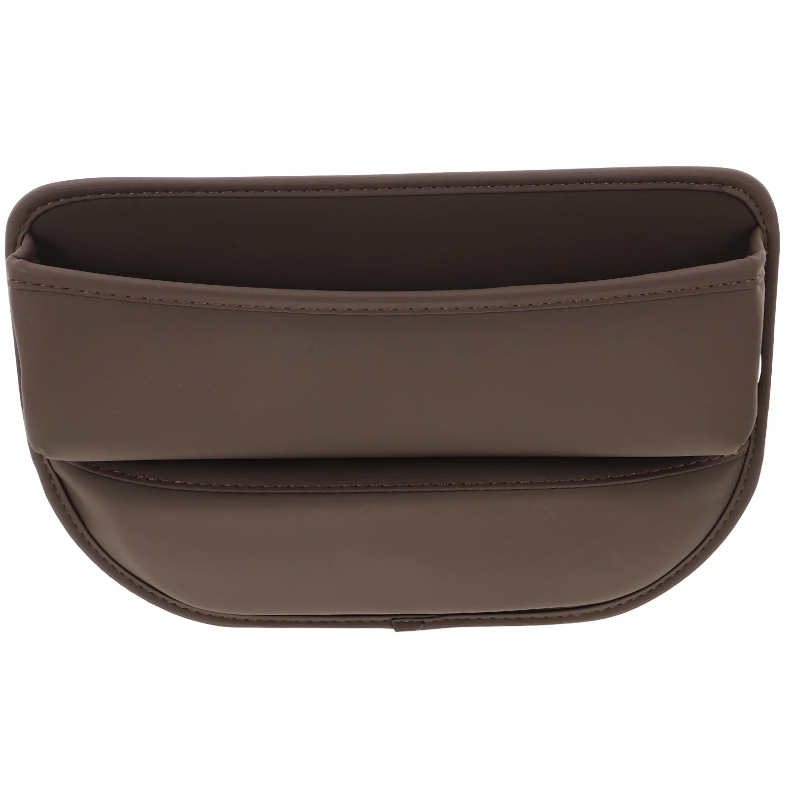 

Seat Gap ganizer Pu Storage Box Light Brown Universal Fit Between Seats Fillers Car Interior ganization for Small