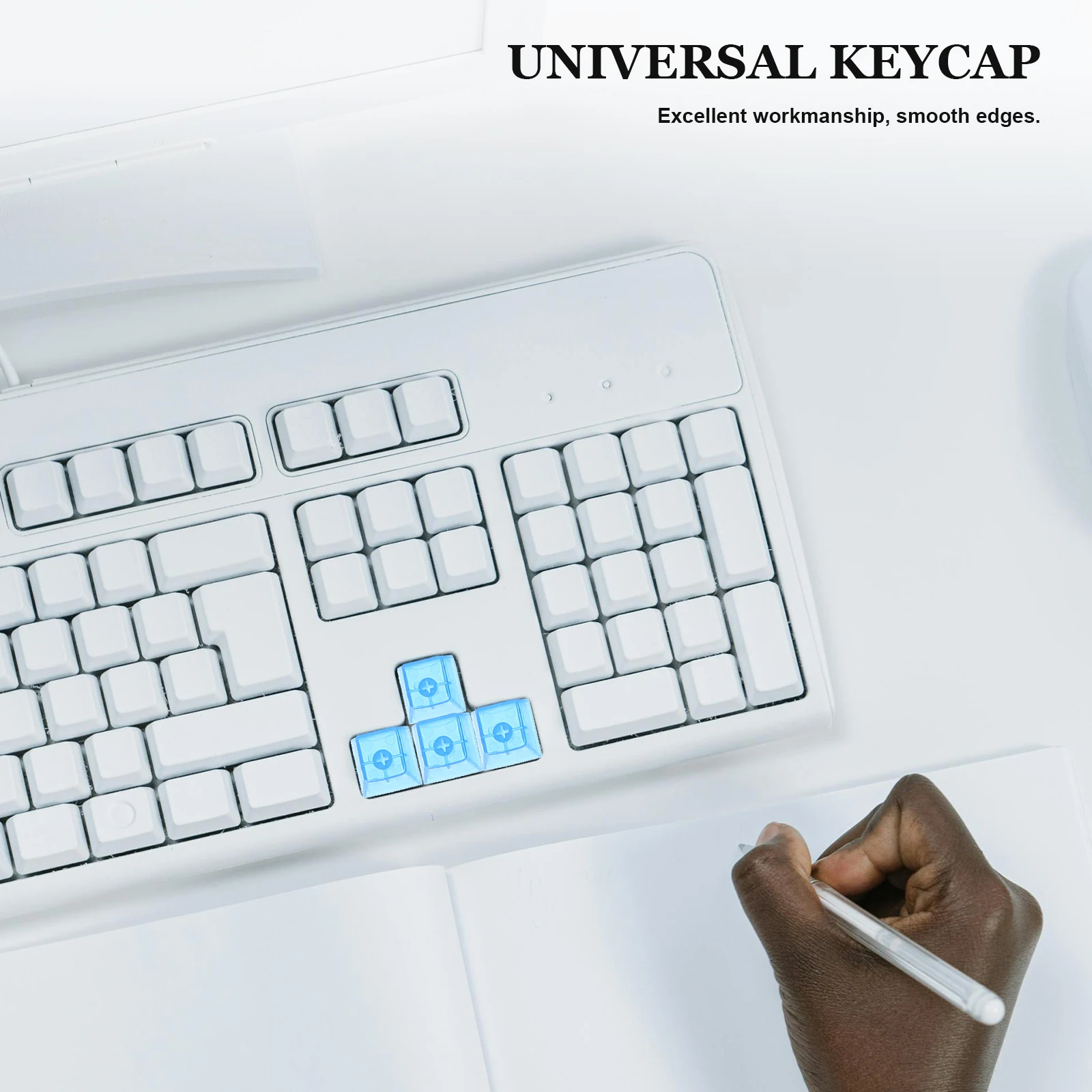 

1 set Transparent Crystal 104 Keys ABS Semi Transparent Blue Caps for Mechanical Keyboard Keycap For Keyboard Enthusiasts Gaming