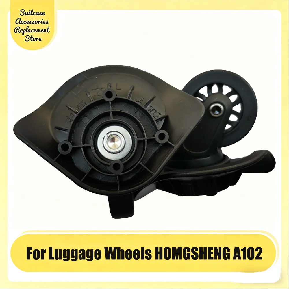 For HOMGSHENG A102 Universal Travel Suitcase Swivel Wheel 360 Degree Silent Rotation Wear Resistant Rubber Luggage Repair Spare