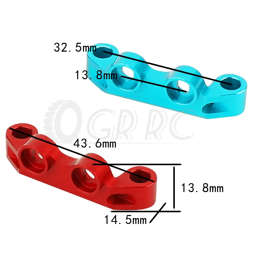 1/2pcs TT-02 Metal Aluminum Alloy Upper Suspension Arm Mount for Tamiya TT02 TT-02 TT02T TT-02T 1/10 RC Car Upgrades Parts