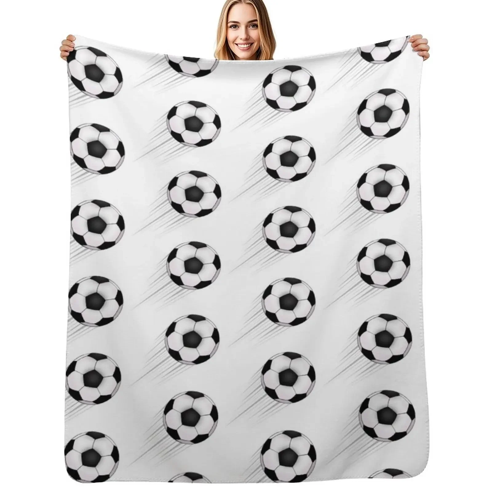 

Soccer Throw Blanket Luxury Designer Large Blankets For Baby Loose Blanket