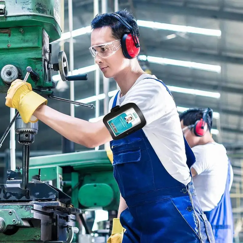 بو الجلود الذراع معرف وثيقة شارة حامل قابل للتعديل شارة حامل مقاوم للماء حامل تمرير التزلج العصابات الذراع الأفقية