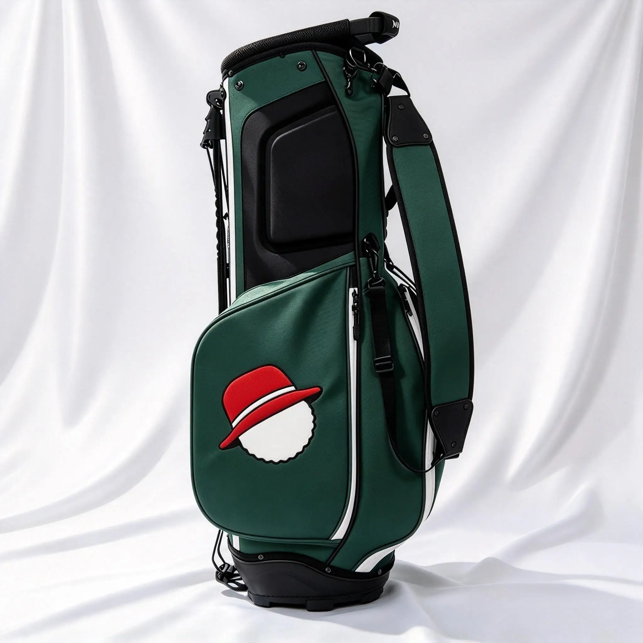 2026 New Large Capacity Golf Stand Bag, PU Waterproof Lightweight Golf Club Carry Bag, Unisex Crossbody Golf Bag