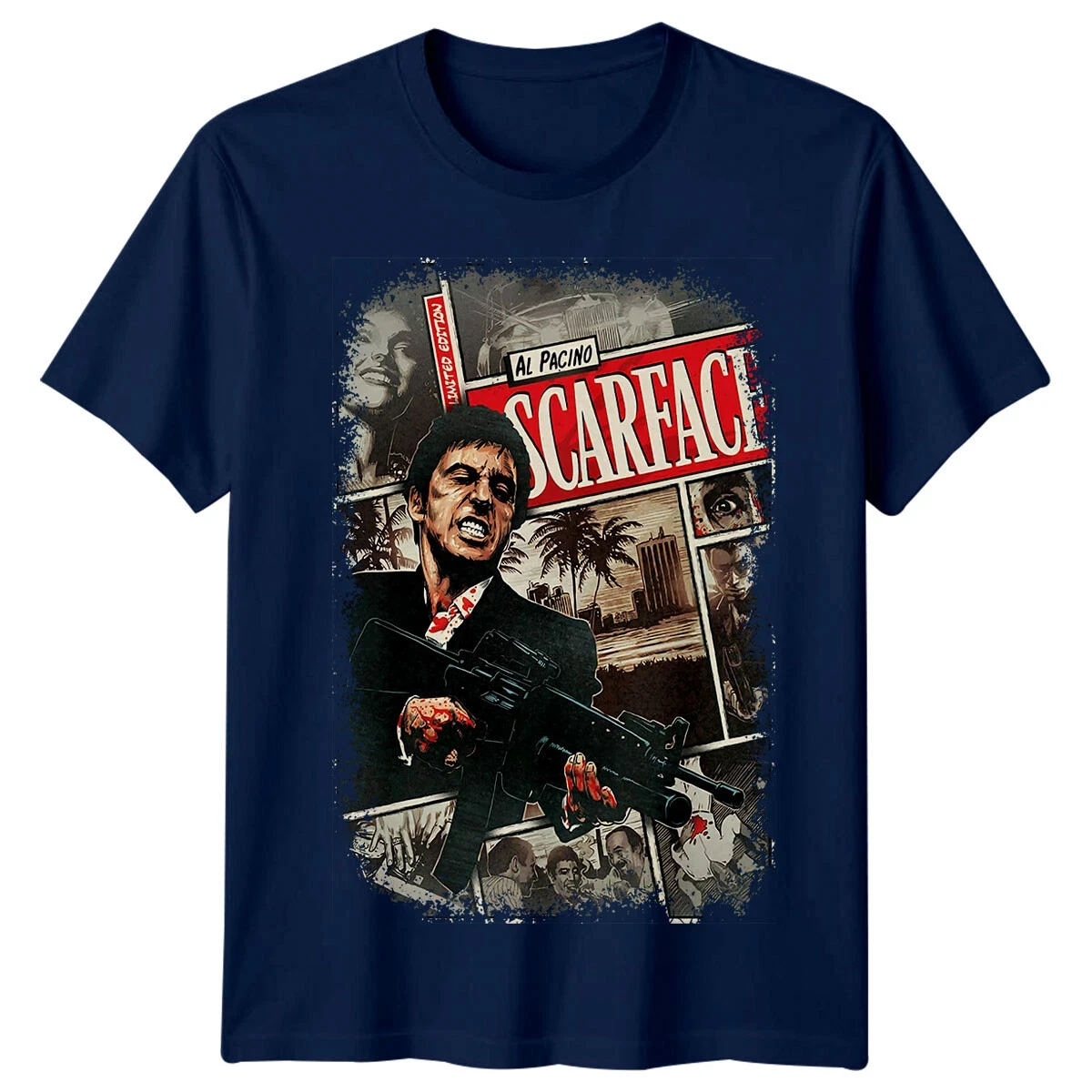 Scarface T-Shirt Erkekler Yaz - Men'S Fashion From The 80S incelemesi ve fiyatı