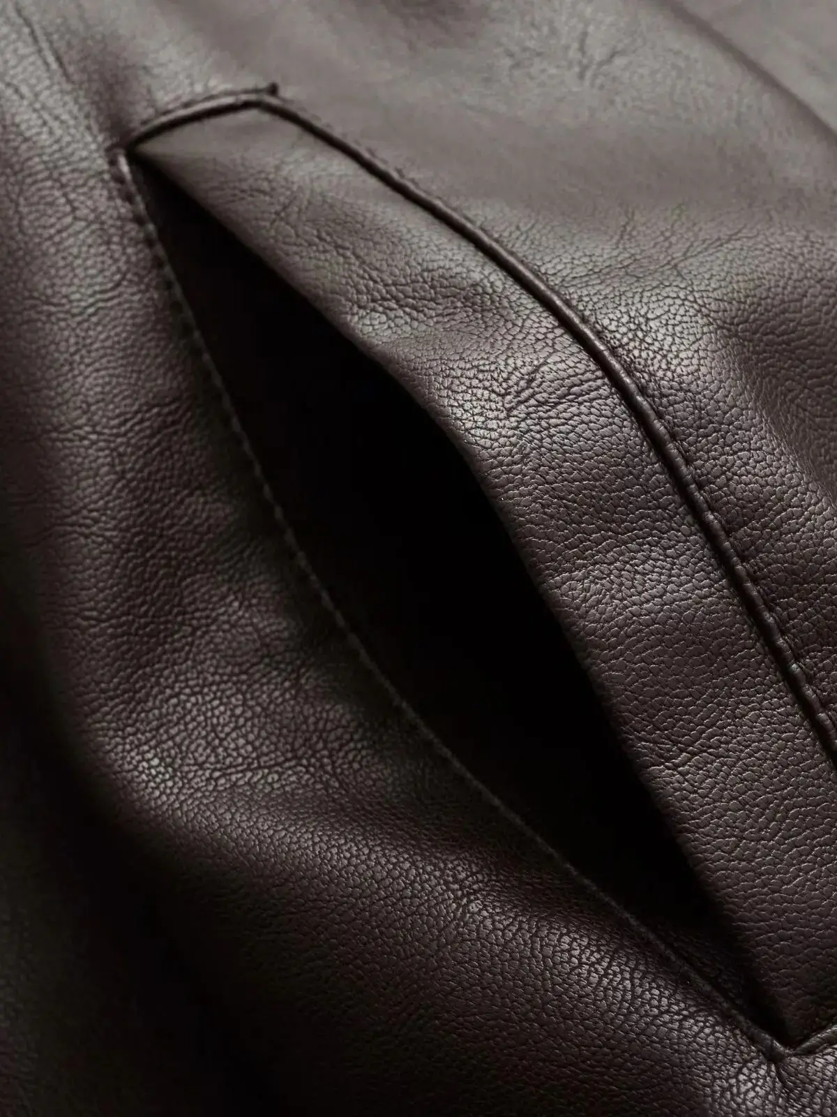 Vintage PU Leather Bomber Jackets 2025 Autumn New Ladies Zipper Lapel Long Sleeve Pocket Coat Brand Women's Loose Streetwear Hot