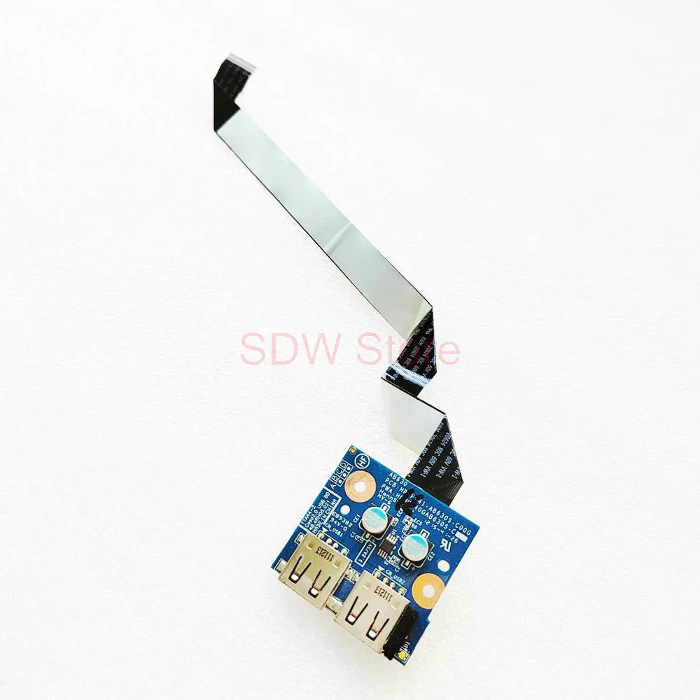 11A44-2 FOR HP Pavilion DV7-6000 USB Board DV6-6000 Series Dual USB Board 48.4RH05.021 AB630 With Cable