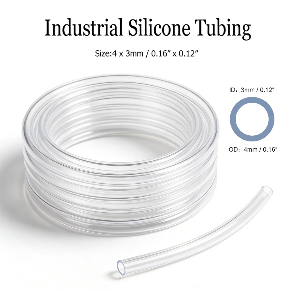 1-5Pcs 70cm Clear Soft Silicone Hose Flexible Tubing for Aquaponics Air Pump Watering DIY Craft - Durable Water Transfer Hose