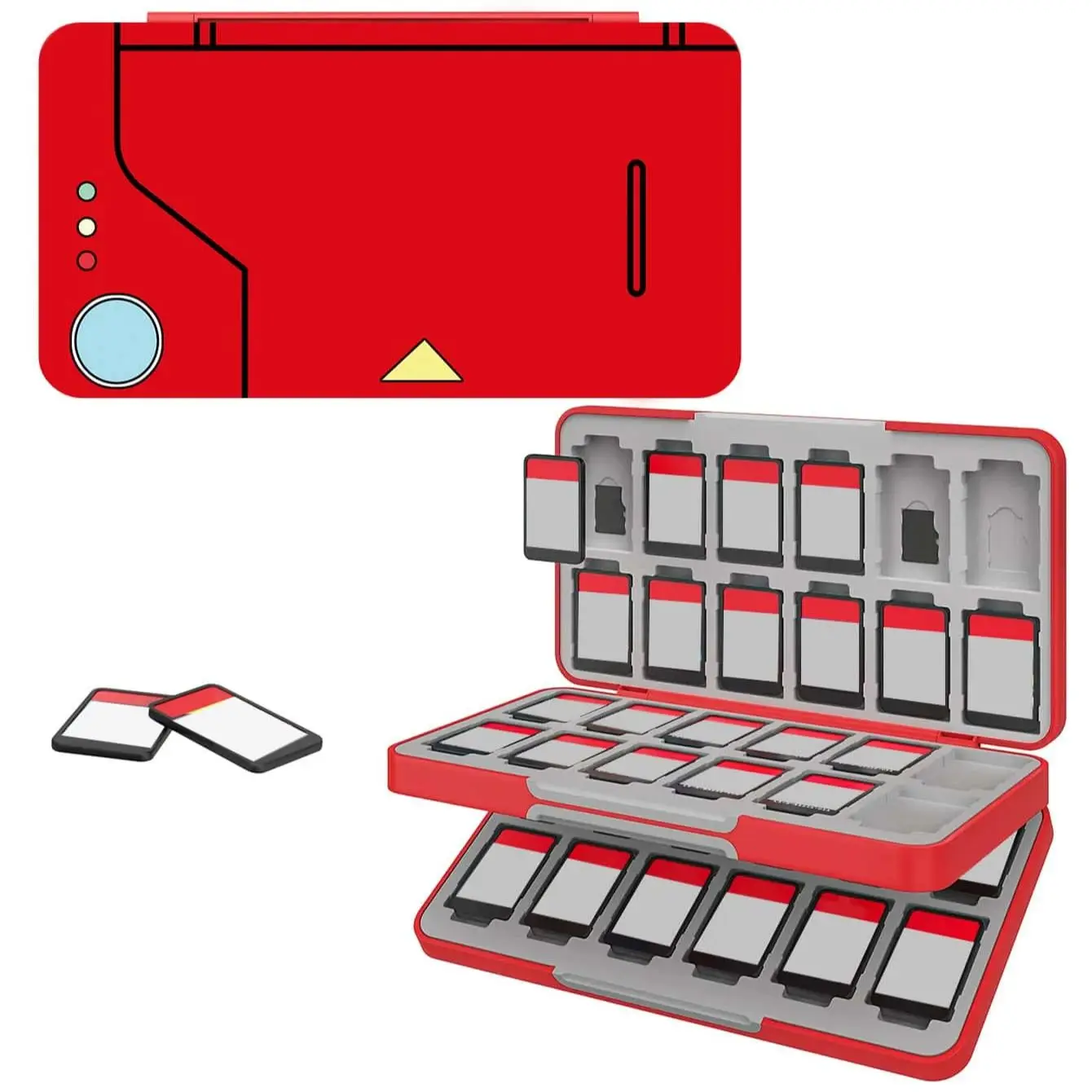 Geschikt voor Switch Game Card 48. Magnetische universele opbergdoos