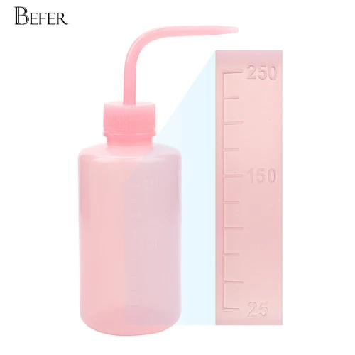 Imagen 2 del producto Botella de lavado para extensión de pestañas, 250ml, exprimidor de tatuajes, herramientas de maquillaje de plástico, champú para pestañas, botellas de limpieza para injerto