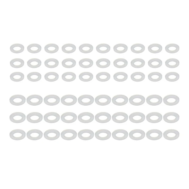 U4LA 60x Nylon Fitting Rings White Electronic Equipment Components Suitable For Diverse Applications In Various Fields