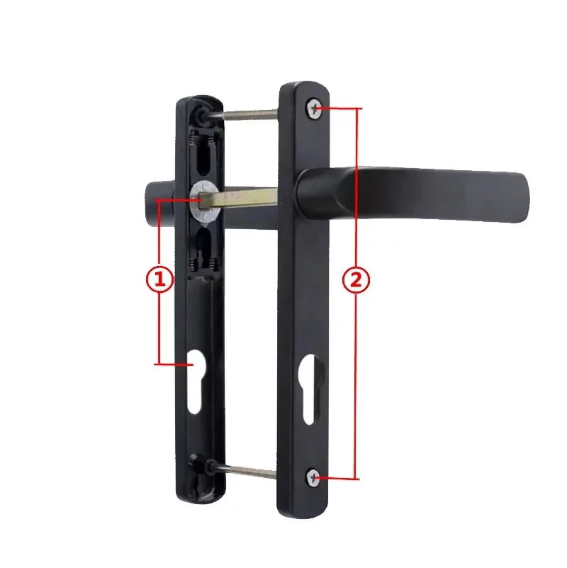 Aluminum alloy handle for Aluminum alloy door black white 85mm 92mm center distance hole distance 193mm  115mm