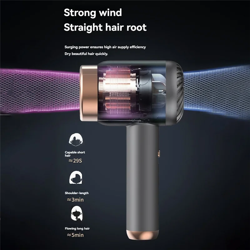 

Портативный беспроводной фен с разъемом и зарядкой 2 в линии 1, с USB-зарядкой, беспроводной фен с холодным и горячим ветром, вилка европейского стандарта