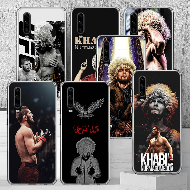 Khabib Nurmagomedov Phone Case Cover for Huawei P30 P40 P20 P10 Lite Mate 20 10 Pro Y5 Y6 Y7 Y9 P Smart Z 2019 Coque Funda