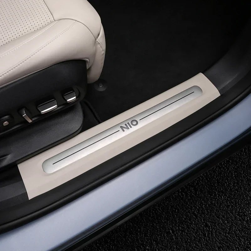 Car Stickers Door Sill For NIO ES6 EC6 ES8 2023 2024 Trunk Threshold Protector Anti Scratch Strip Sticker Plate Car Accessories