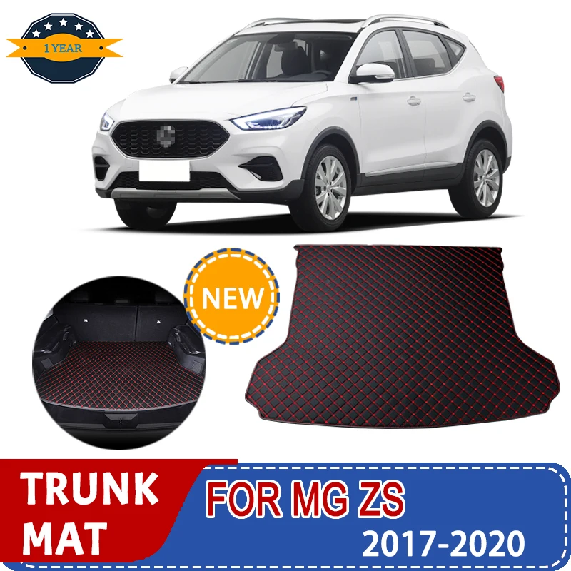 For MG ZS 2017-2020 Car Trunk Mat Artificial Leather Durable Rear Trunk Cargo Protective Pad Car Interior Accessories