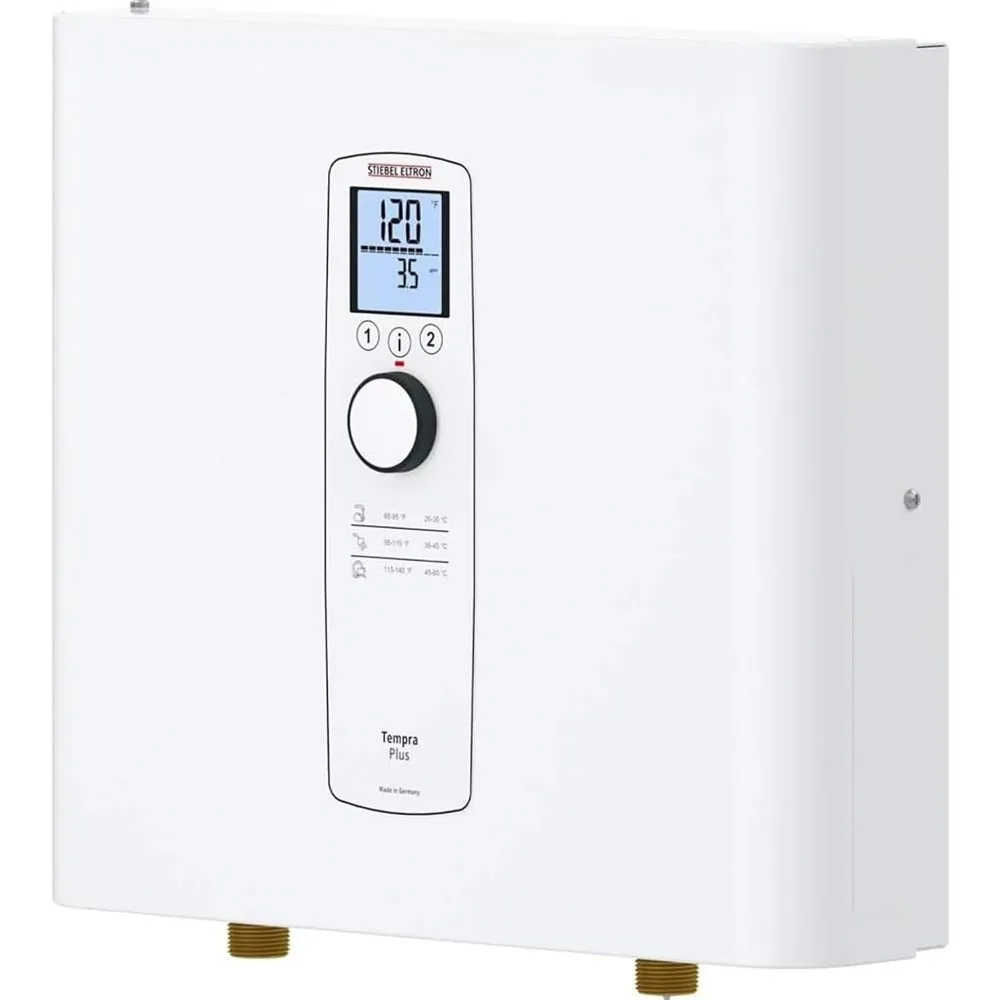 Tankless Heater – Tempra 36 Plus – Electric, On Demand Hot Water, Eco, White