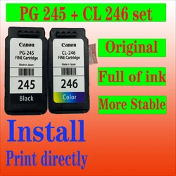 Original Ink Cartridges 245  246 Compatible for Canon PG243 CL244 PG-245XL CL-246XL for Pixma MX490 MX492 TS3122 MG2522 TR4522 T